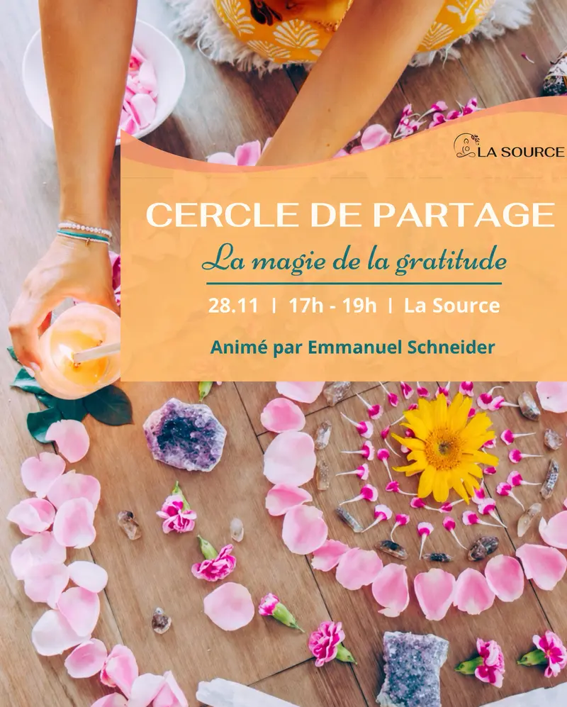 Affiche Cercle de parole — La magie de la gratitude